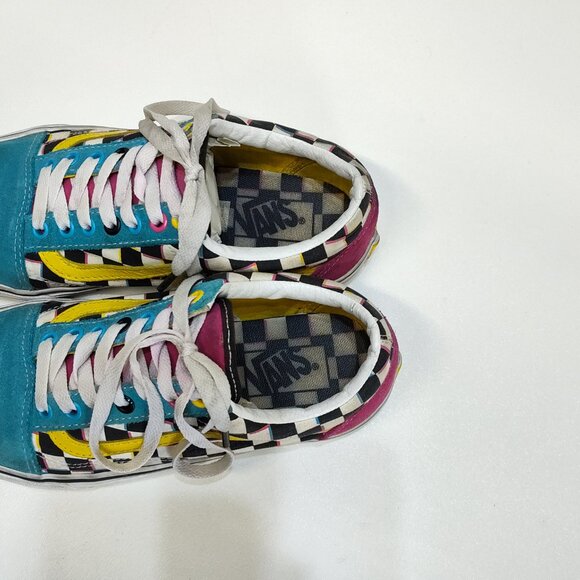 Vans Old Skool "Crazy Checks" Skateboarding Sneakers 721454 Men’s 6.5 Women’s 8 - Picture 8 of 9